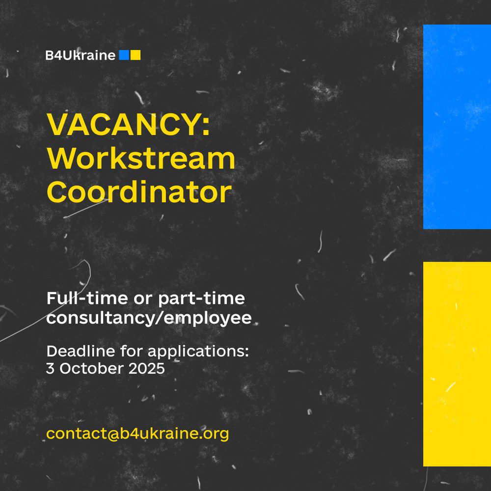Vacancy: Workstream Coordinator