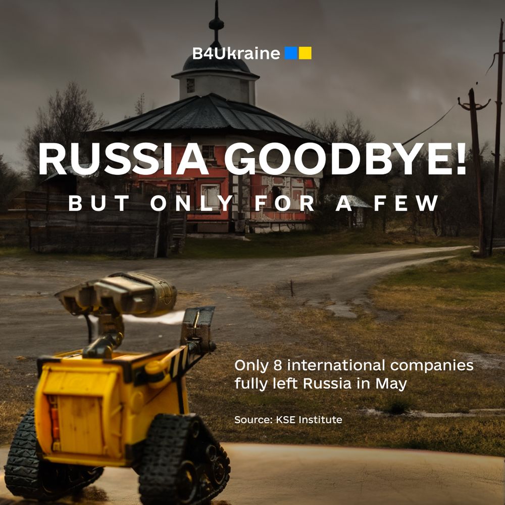 Only 8 international companies fully left Russia in May. This is far too little progress!