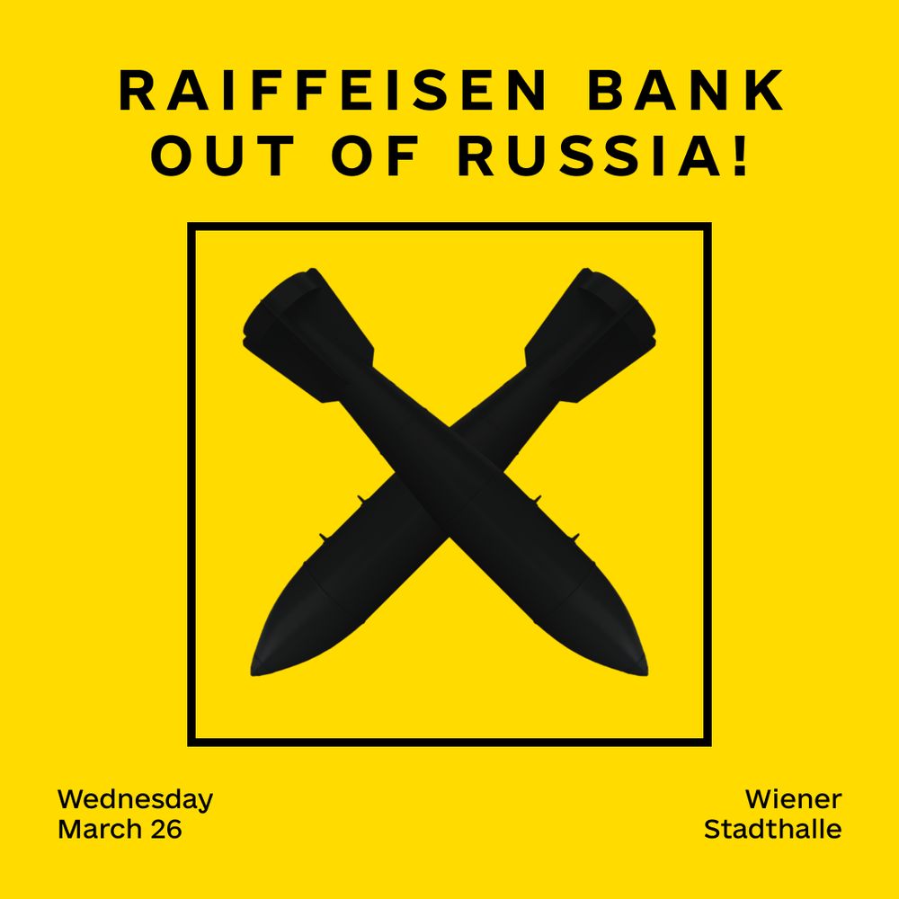 Day of action: Raiffeisen, get out of Russia
