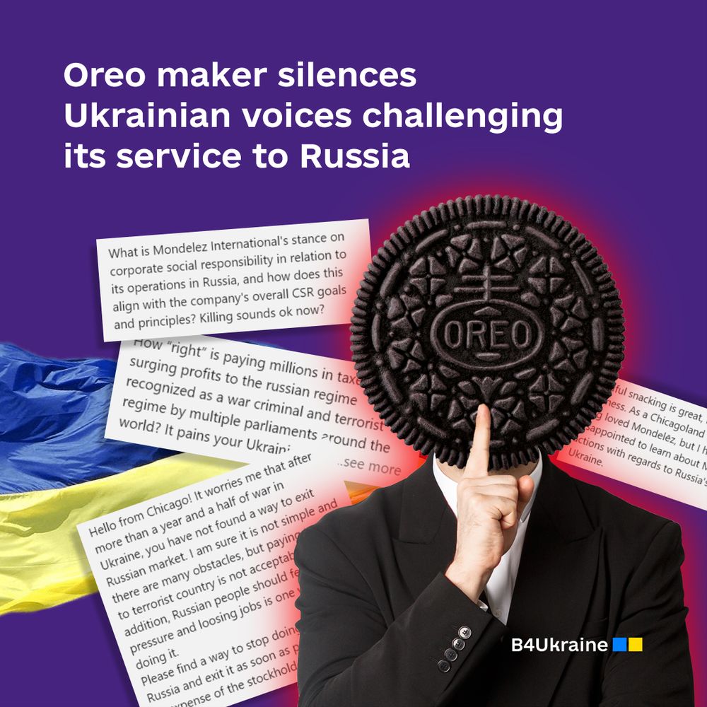 Oreo maker silences Ukrainian voices challenging its service to Russia