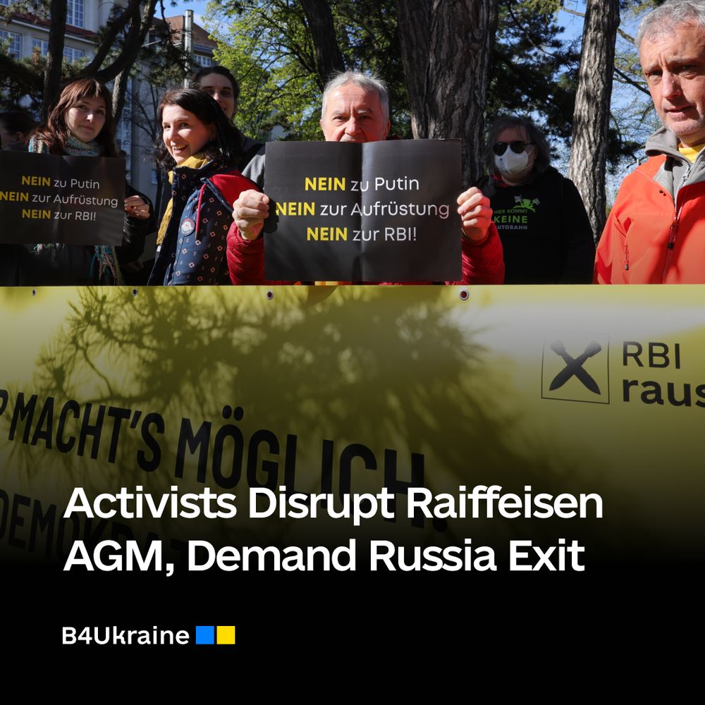 Activists Disrupt Raiffeisen AGM, Demand Bank Exit Russia