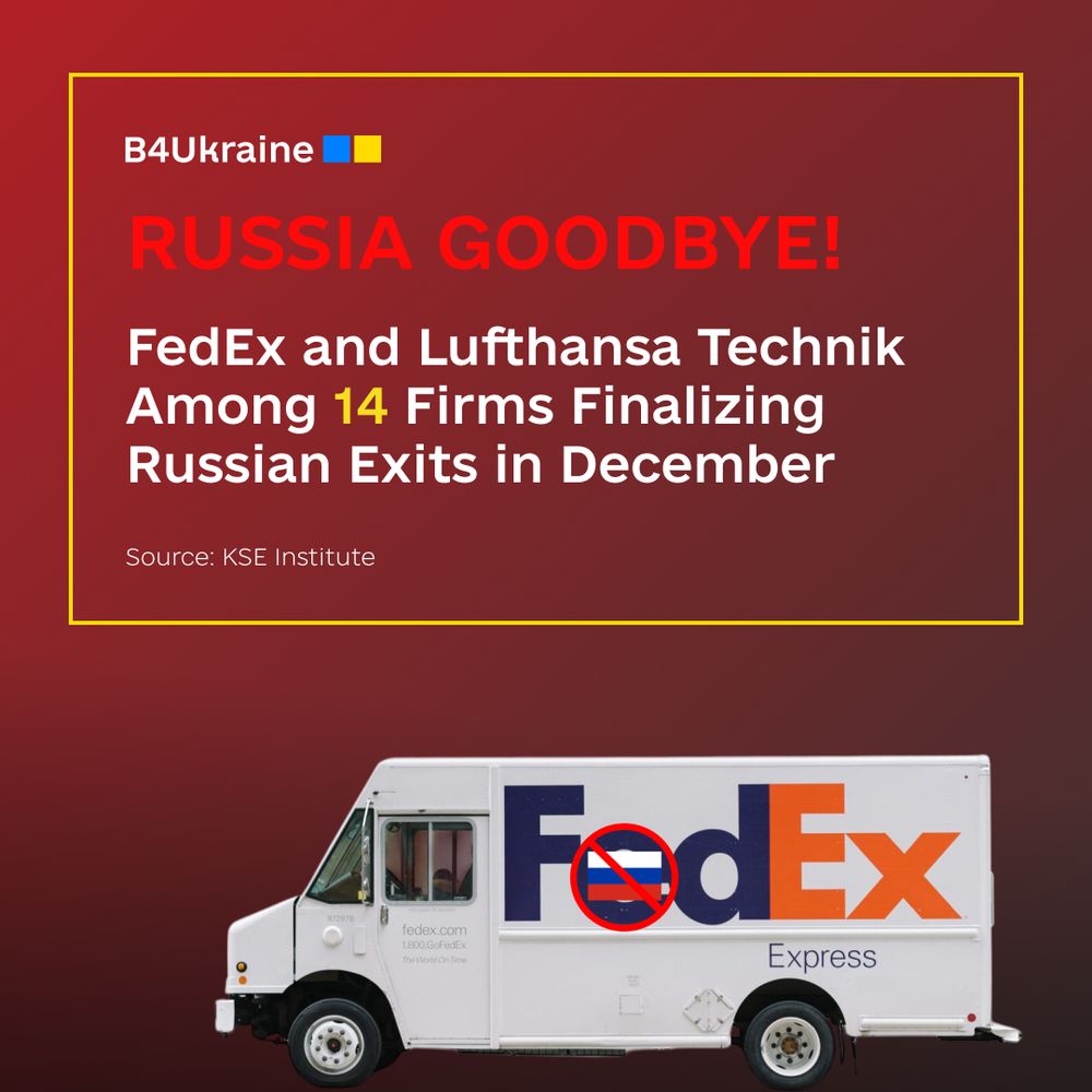 FedEx and Lufthansa Technik Among 14 Firms Finalizing Russian Exits in December