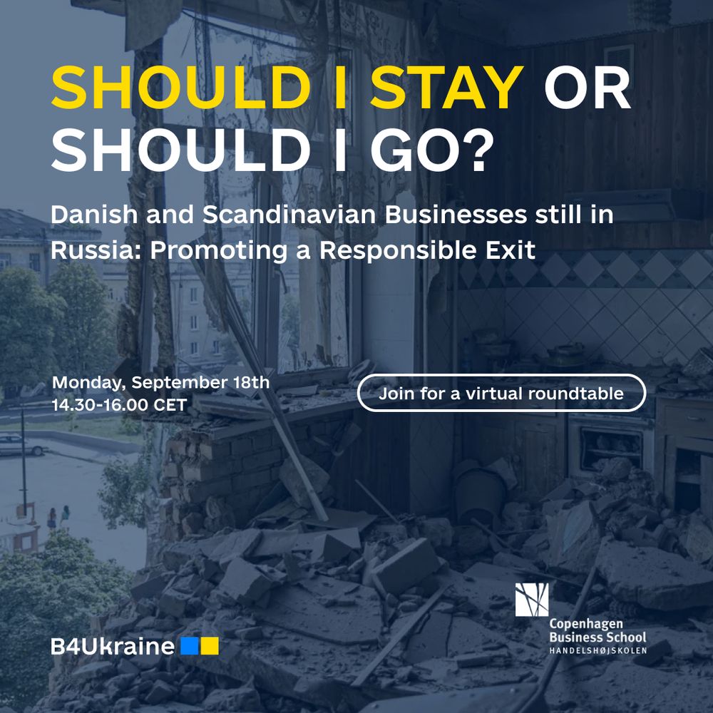 Danish and Scandinavian Businesses Still in Russia: Encouraging a Responsible Exit