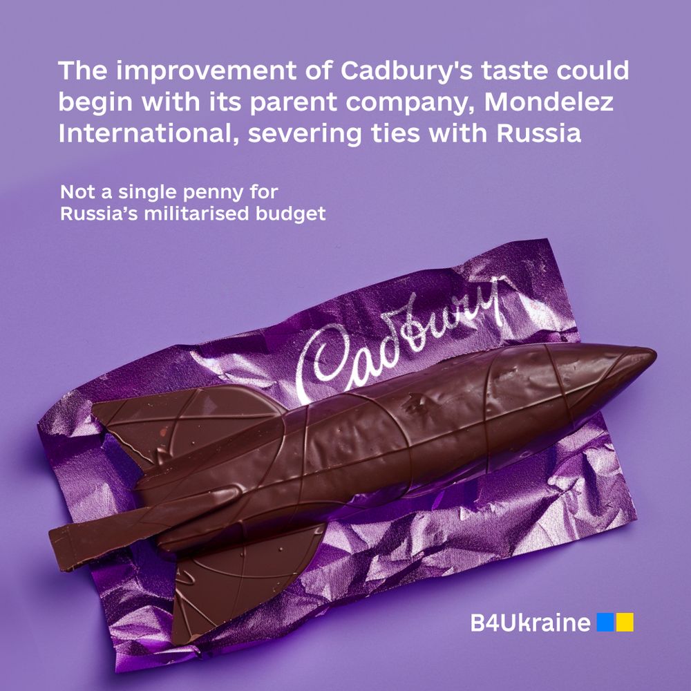 The improvement of Cadbury's taste could begin with its parent company, Mondelez International, severing ties with Russia